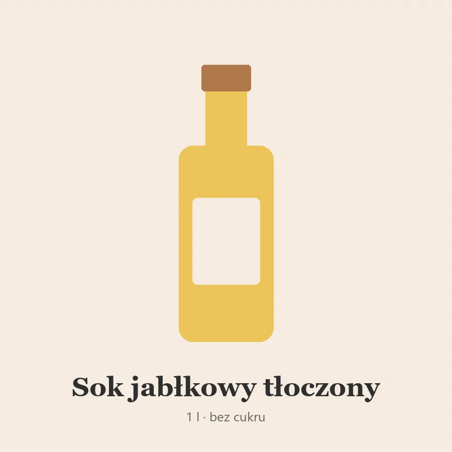 Sok jabłkowy tłoczony 1 l